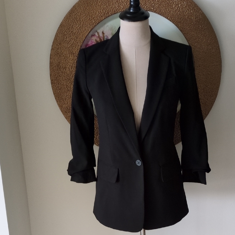 Michael Kors Black Blazer with Notched Lapels